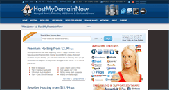 Desktop Screenshot of hostmydomainnow.com