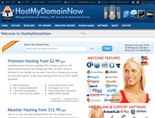 Tablet Screenshot of hostmydomainnow.com